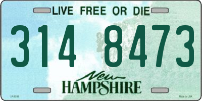 NH license plate 3148473