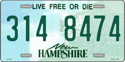 NH license plate 3148474