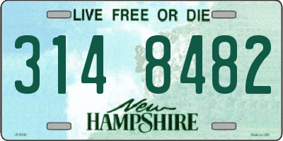 NH license plate 3148482