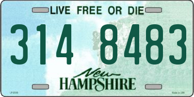 NH license plate 3148483