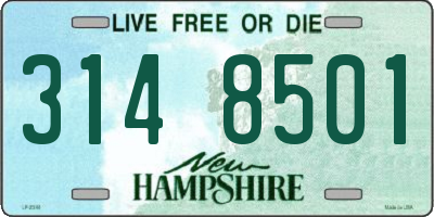 NH license plate 3148501