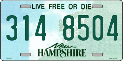 NH license plate 3148504
