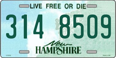 NH license plate 3148509