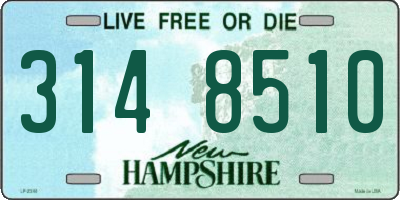 NH license plate 3148510