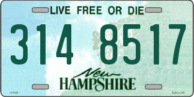 NH license plate 3148517