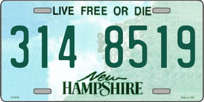 NH license plate 3148519