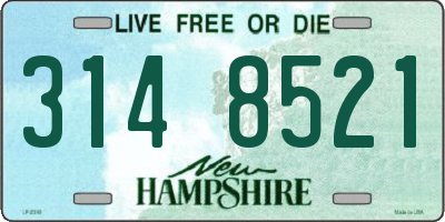 NH license plate 3148521