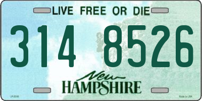 NH license plate 3148526