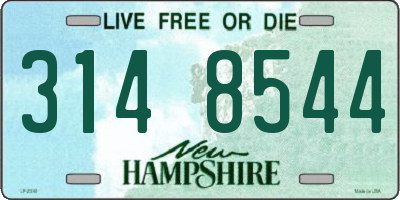NH license plate 3148544