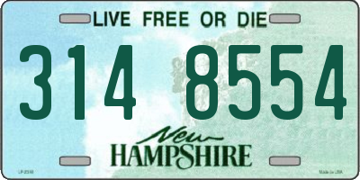 NH license plate 3148554