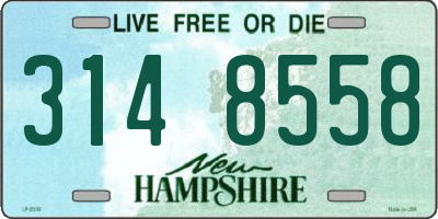 NH license plate 3148558