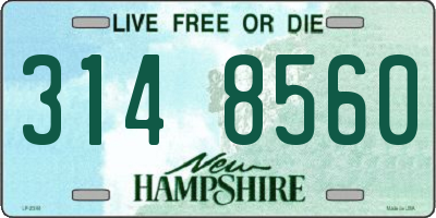 NH license plate 3148560