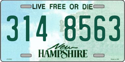 NH license plate 3148563