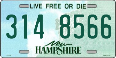 NH license plate 3148566