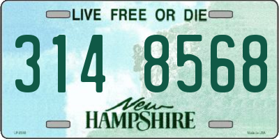 NH license plate 3148568