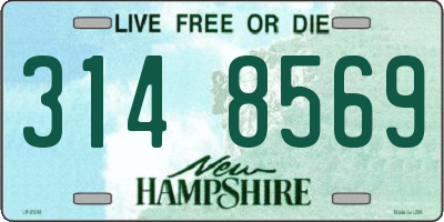 NH license plate 3148569