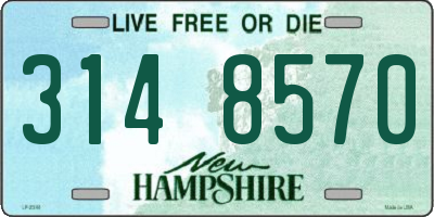 NH license plate 3148570