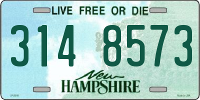 NH license plate 3148573