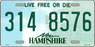 NH license plate 3148576