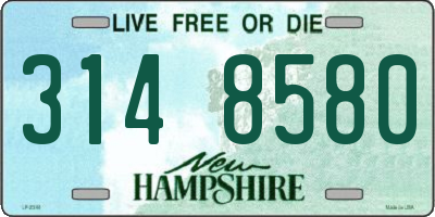 NH license plate 3148580