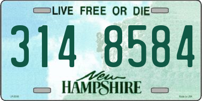 NH license plate 3148584