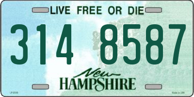 NH license plate 3148587