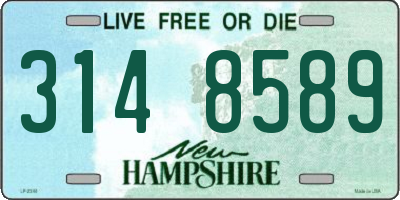 NH license plate 3148589