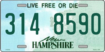 NH license plate 3148590