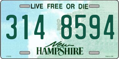 NH license plate 3148594