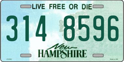 NH license plate 3148596