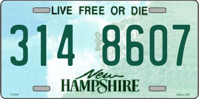 NH license plate 3148607