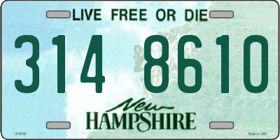 NH license plate 3148610