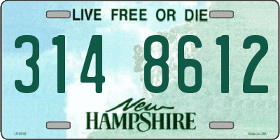 NH license plate 3148612