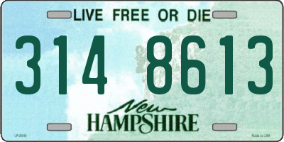 NH license plate 3148613