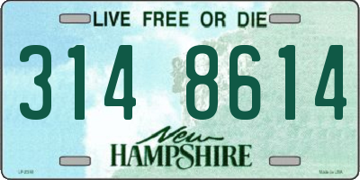 NH license plate 3148614