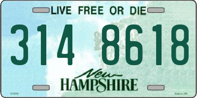 NH license plate 3148618