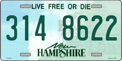 NH license plate 3148622