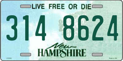 NH license plate 3148624