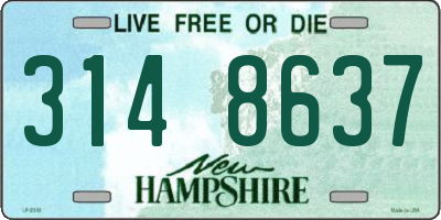 NH license plate 3148637