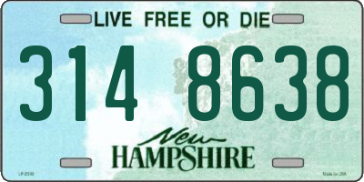 NH license plate 3148638