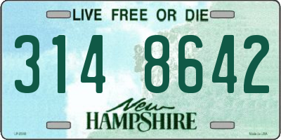 NH license plate 3148642