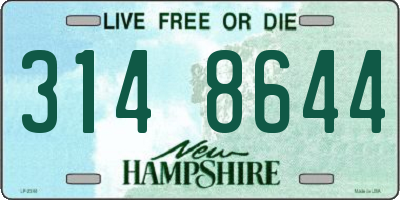 NH license plate 3148644