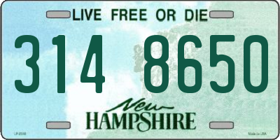 NH license plate 3148650