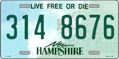 NH license plate 3148676