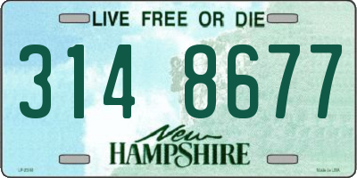 NH license plate 3148677