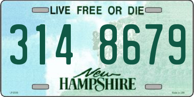 NH license plate 3148679