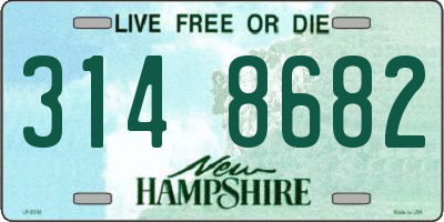 NH license plate 3148682