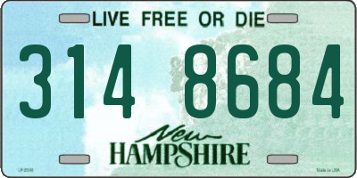 NH license plate 3148684