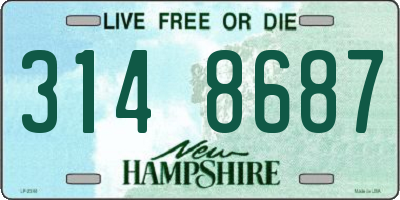 NH license plate 3148687