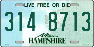 NH license plate 3148713